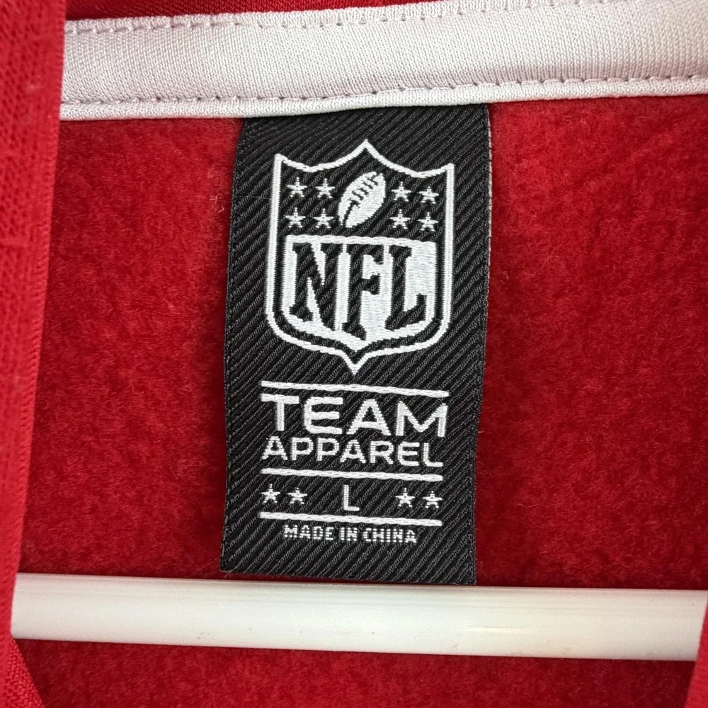 San Francisco 49ers Sweatshirt Mens Large Red NFL Football‎ Team Apparel Hoodie